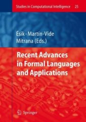 book Recent Advances in Formal Languages and Applications