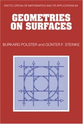 book Geometries on Surfaces (Encyclopedia of Mathematics and its Applications (No. 84))