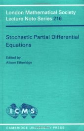 book Stochastic Partial Differential Equations