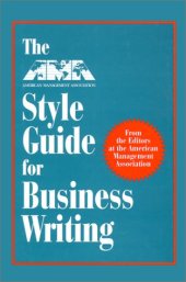 book The AMA Style Guide for Business Writing