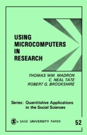 book Using Microcomputers in Research (Quantitative Applications in the Social Sciences)