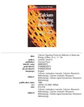 book Calcium Signaling Protocols (Methods in Molecular Biology Vol 114)