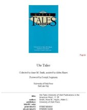 book Ute Tales (University of Utah Publications in the American West)