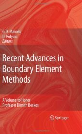 book Recent Advances in Boundary Element Methods: A Volume to Honor Professor Dimitri Beskos