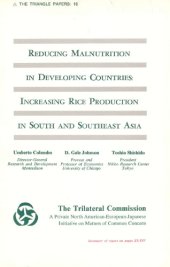 book Reducing Malnutrition in Developing Countries: Increasing Rice Production in South and Southeast Asia