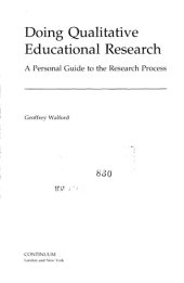 book Doing Qualitative Educational Research: A Personal Guide to the Research Process