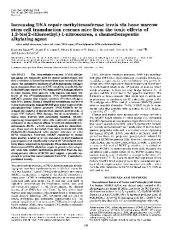 book Increasing DNA repair methyltransferase levels via bone marrow stem cell transduction rescues mice from the toxic effects of 1,3-bis(2-chloroethyl)-1-nitrosourea, a chemotherapeutic alkylating agent