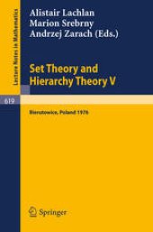 book Set Theory and Hierarchy Theory V