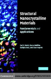 book Structural Nanocrystalline Materials: Fundamentals and Applications