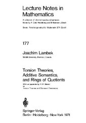 book Torsion Theories, Additive Semantics, and Rings of Quotients