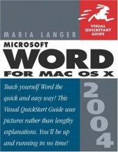 book MIcrosoft Word 2004 for Mac OSX: Visual QuickStart Guide