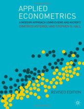 book Applied Econometrics: A Modern Approach Using Eviews and Microfit Revised Edition