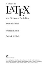 book Guide to LaTeX (4th Edition)