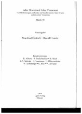 book A Comparative Lexicon of Ugaritic and Canaanite (Alter Orient Und Altes Testament) P. 1