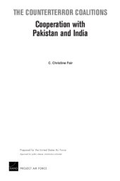 book The Counterterror  Coalitions: Cooperation with Pakistan and India