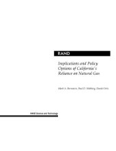 book Implications and Policy Options of California's Reliance on Natural Gas