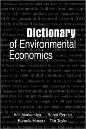 book Dictionary of Environmental Economics