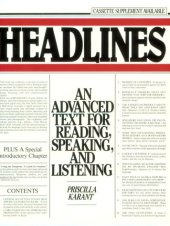 book Headlines: An Advanced Text for Reading, Speaking and Listening