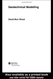 book Geotechnical Modelling (Applied Geotechnics)