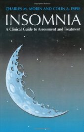 book Insomnia: A Clinician's Guide to Assessment and Treatment