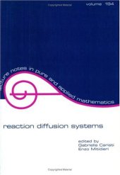 book Reaction Diffusion Systems