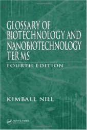 book Glossary of Biotechnology and Nanobiotechnology Terms, Fourth Edition