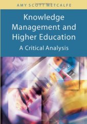 book Knowledge Management And Higher Education: A Critical Analysis