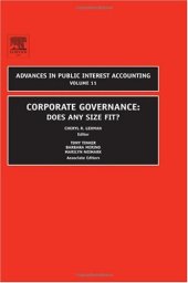 book Corporate Governance: Does Any Size Fit? (Advances in Public Interest Accounting)