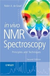 book In Vivo NMR Spectroscopy: Principles and Techniques