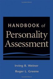 book Handbook of Personality Assessment