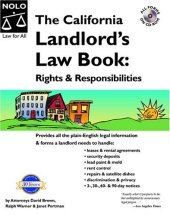 book The California Landlord's Law Book: Rights and Responsibilities(11th Edition)