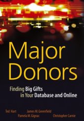 book Major Donors: Finding Big Gifts in Your Database and Online