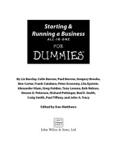 book Starting and Running a Business All-in-one for Dummies (For Dummies)