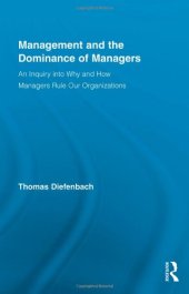 book Management and the Dominance of Managers (Routledge Series in Management)