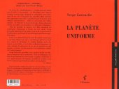 book La planète uniforme