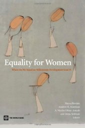 book Equality for Women: Where Do We Stand On Millennium Development Goal 3?