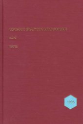 book Organic Reaction Mechanisms: An Annual Survey of Literature, 1995