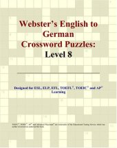 book Webster's English to German Crossword Puzzles: Level 8