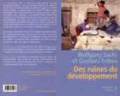 book Des ruines du développement