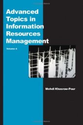 book Advanced Topics in Information Resources Management ~ Volume 4