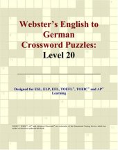 book Webster's English to German Crossword Puzzles: Level 20