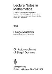 book On Automorphisms of Siegel Domains