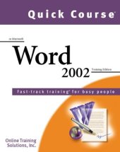 book Quick Course in Microsoft Word 2002