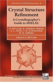 book Crystal Structure Refinement: A Crystallographer's Guide to Shelxl