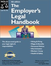 book The Employer's Legal Handbook (Employer's Legal Handbook, 4th ed)