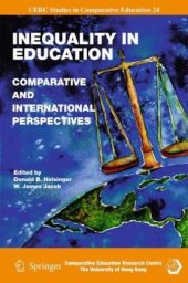 book Inequality in Education: Comparative and International Perspectives (CERC Studies in Comparative Education)