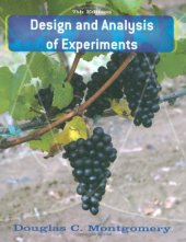 book Design and Analysis of Experiments, Seventh Edition