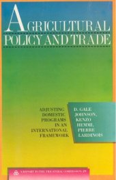 book Agricultural Policy & Trade: Adjusting Domestic Programs in an International Framework