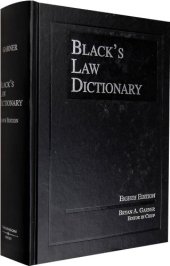 book Black's Law Dictionary, Eighth Edition (Black's Law Dictionary (Standard Edition))