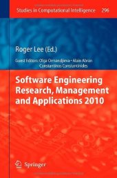 book Software Engineering Research, Management and Applications 2010